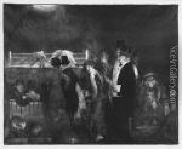 Bellows
Preliminaries (preliminaries To The Big Bout) (m. 24) Oil Painting - George Wesley Bellows