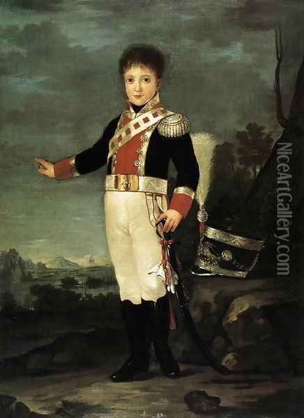 Infante Don Sebastian Gabriel de Borbon y Braganza Oil Painting - Francisco De Goya y Lucientes