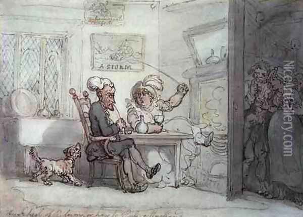 The School of Reform, or How to Rule a Husband Oil Painting - Thomas Rowlandson