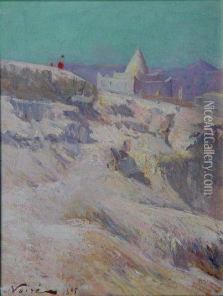 Paysage De L'atlas Algerien Oil Painting - Maxime Noire