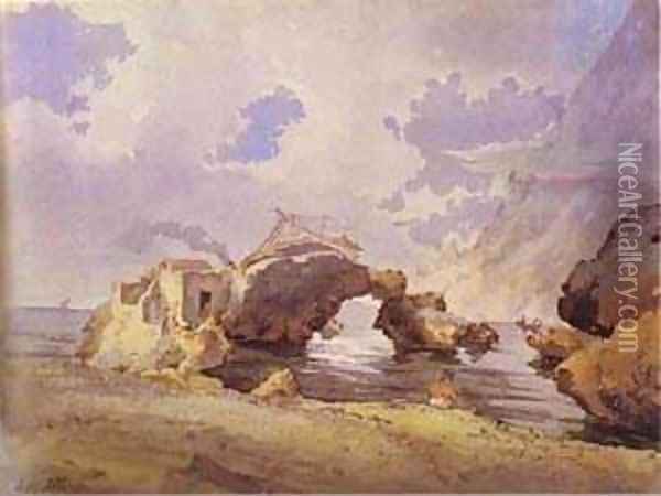 Coastal Scene Oil Painting - Silvestr Fedosievich Shchedrin