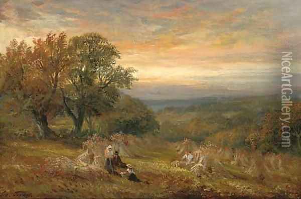 The Evening Hour, Kirk Ireton Oil Painting - George Turner