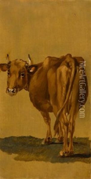 Stehende Kuh (study) Oil Painting - Wilhelm Alexander Wolfgang von Kobell