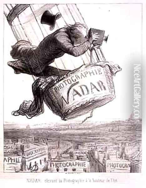 Nadar 1820-1910 elevating Photography to the height of Art Oil Painting - Honore Daumier