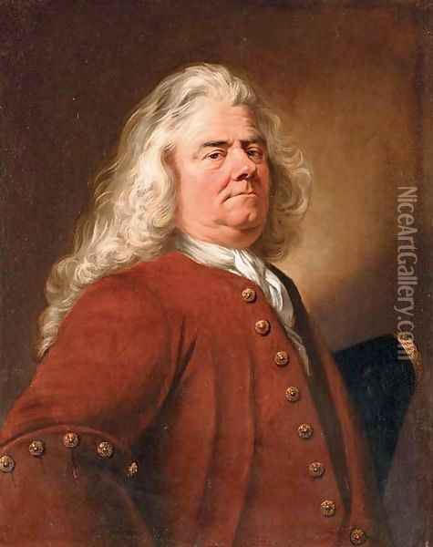 Portrait of a gentleman Oil Painting - Jean Baptiste van Loo