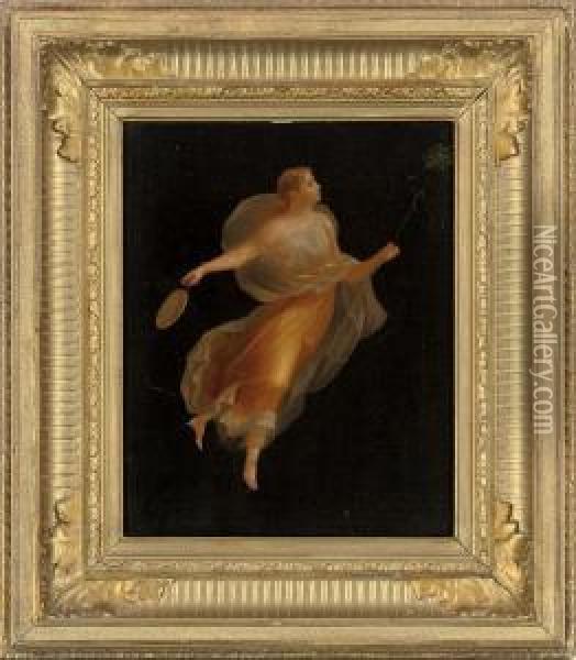 A Pompeian Sybil Oil Painting - Michaelangelo Maestri