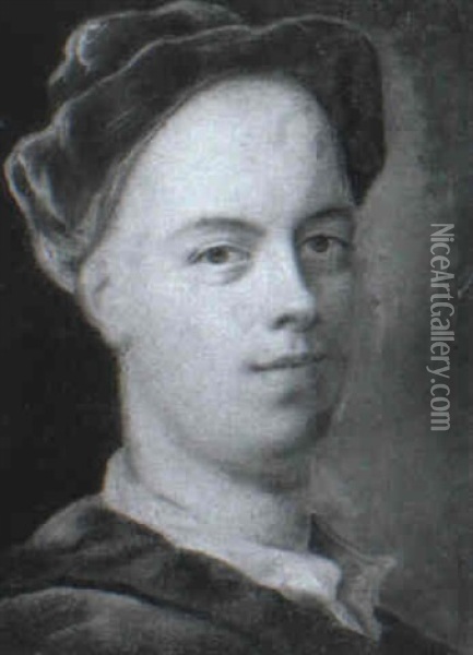 Portrait Of A Gentleman, Possibly John Gay Oil Painting - William Aikman