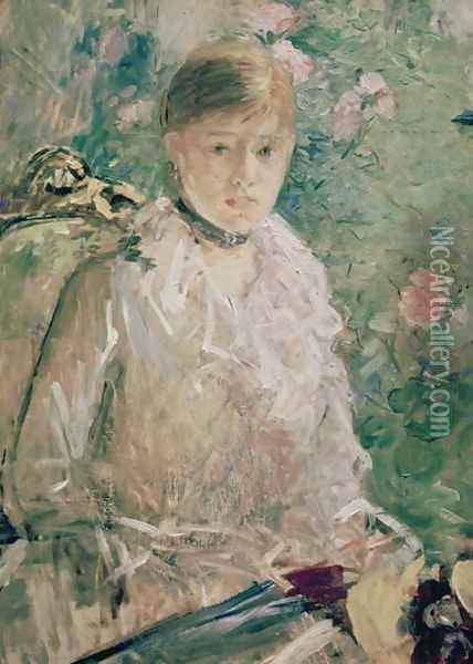 Portrait of a Young Lady Oil Painting - Berthe Morisot
