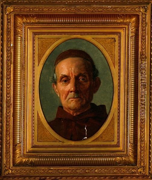A Franciscan Monk Oil Painting - Carl Christian Thomsen