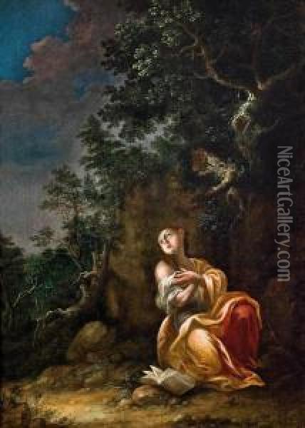 Maria Magdalena Oil Painting - Januarius Zick