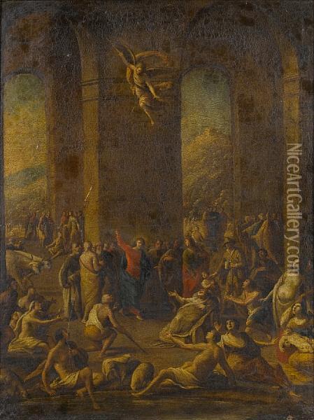 The Pool Of Bethesda Oil Painting - Scipione Compagno