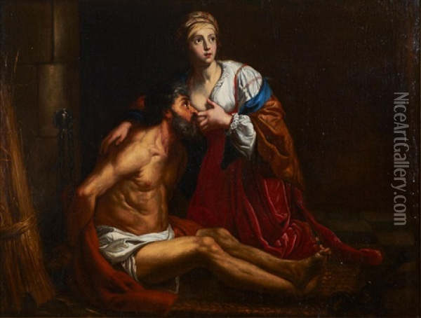 Roman Charity Oil Painting - Caspar de Crayer