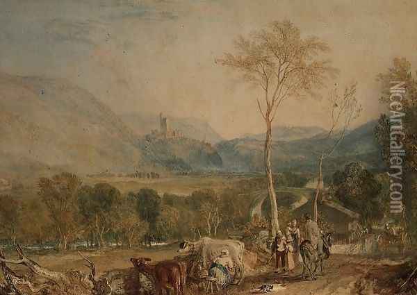 Hornby Castle Oil Painting - Joseph Mallord William Turner