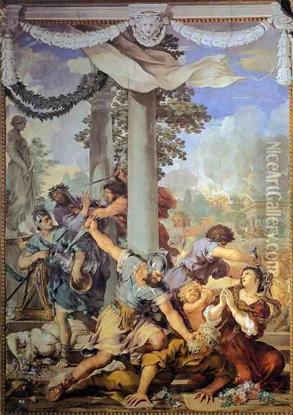 The Age of Iron Oil Painting - Pietro Da Cortona (Barrettini)