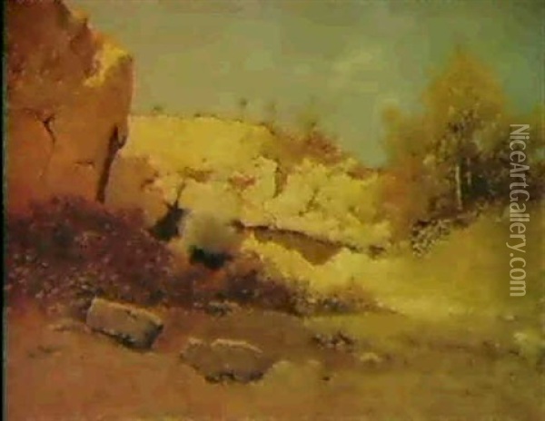 Scoppio Di Mina Oil Painting - Luigi Bertelli