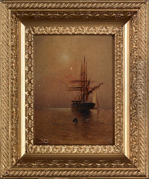 Seascape Oil Painting - Alexander Charles Stuart