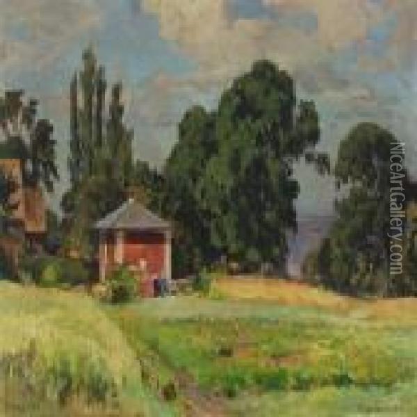 Malerhuset Ved Haga Oil Painting - Viggo Christian Frederick Pedersen