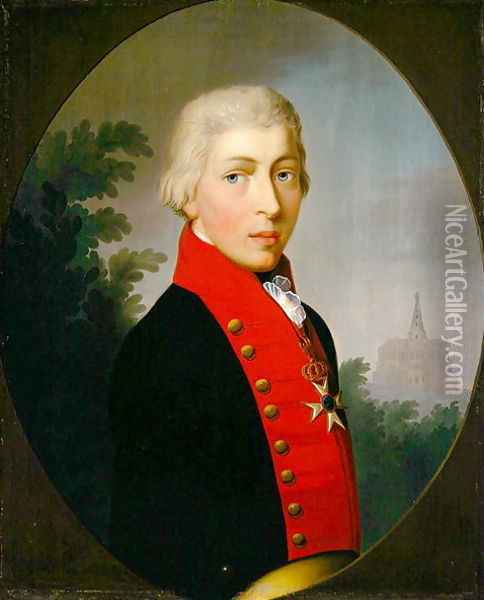 Portrait of the Second Elector of Hessen, 1806 Oil Painting - Andreas Range