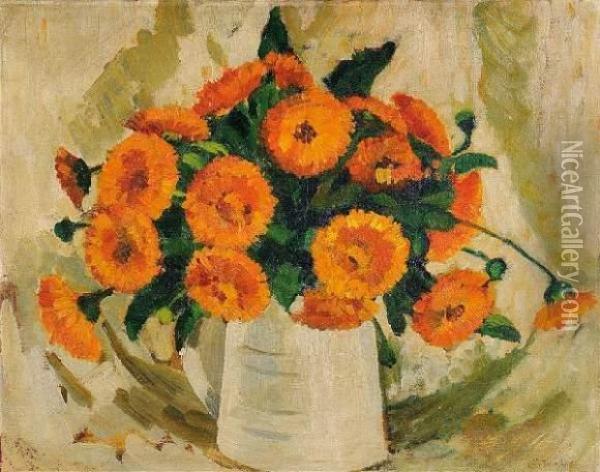 Bouquet De Fleurs Oil Painting - Nikolai Aleksandrovich Tarkhov