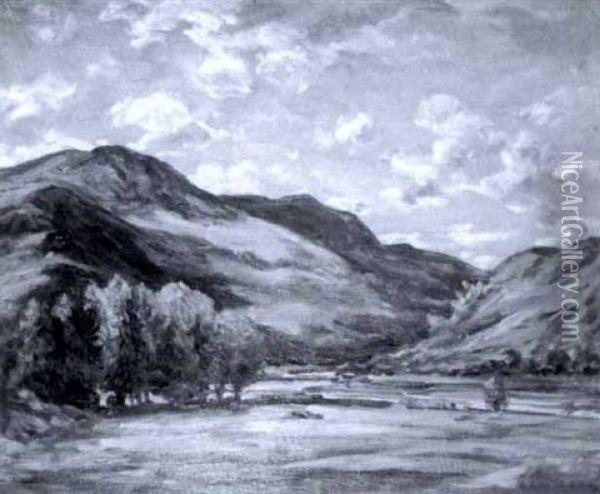 Scottish Landscape Oil Painting - John Campbell Mitchell