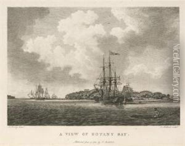 The Voyage Of Governor Phillip To Botany Bay Oil Painting - Arthur Phillip