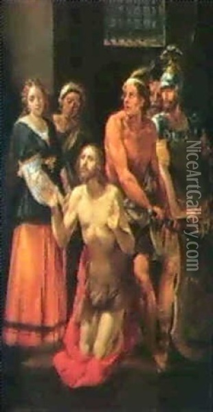 The Beheading Of St. John The Baptist Oil Painting - Giuseppe Cesari