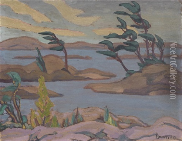 Georgian Bay, Ontario Oil Painting - Sir Frederick Grant Banting