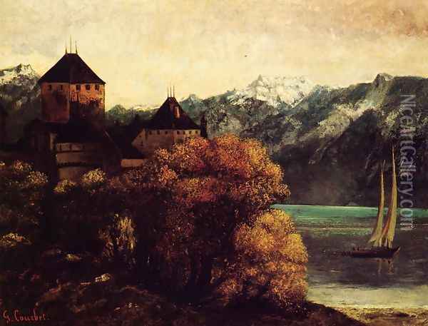 The Chateau de Chillon Oil Painting - Gustave Courbet