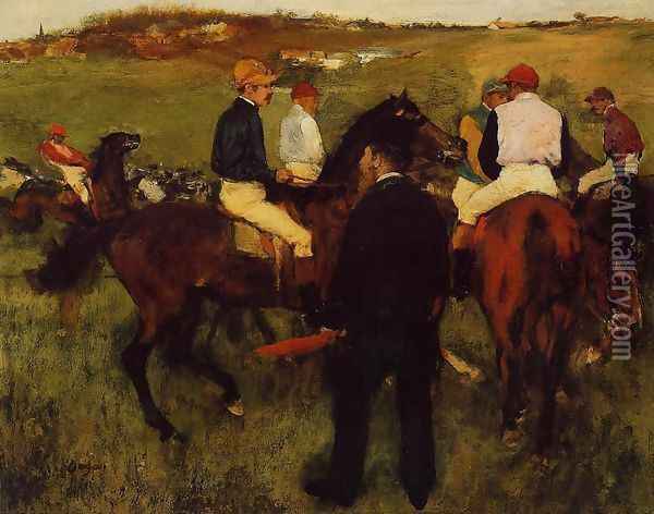 Out of the Paddock Oil Painting - Edgar Degas