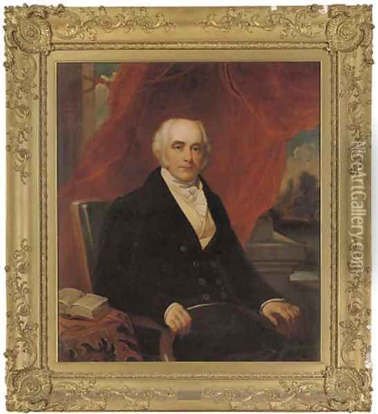 Portrait of George Wethered Esq. Oil Painting - English School