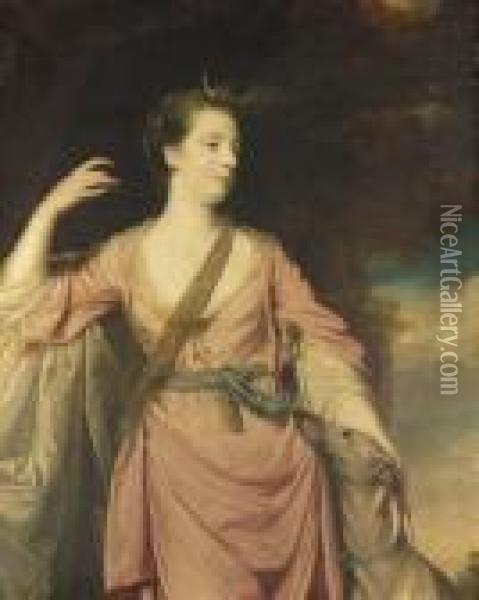 Portrait Of Lady Oil Painting - Sir Joshua Reynolds