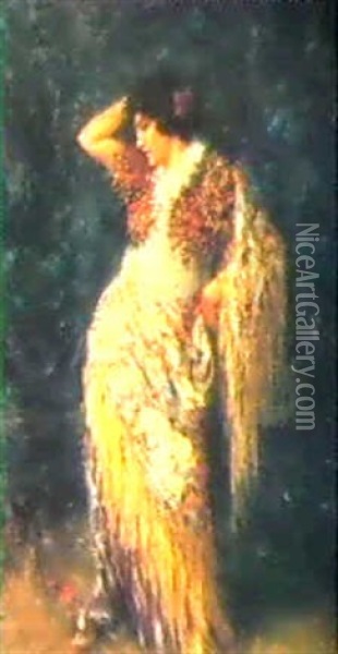 The Gypsy Dancer Oil Painting - Vincenzo Migliaro