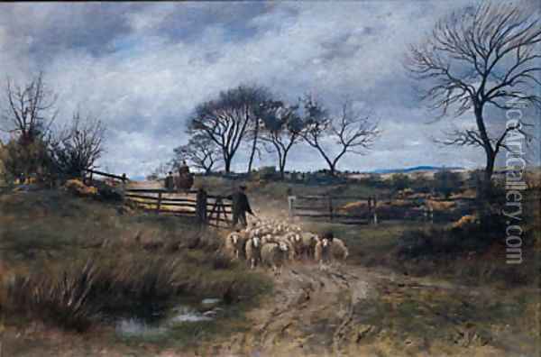 Driving the Flock Oil Painting - William Darling McKay