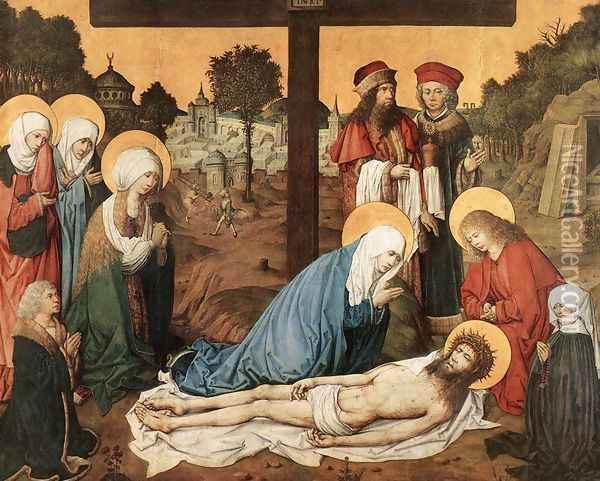 The Lamentation of Christ 1480-85 Oil Painting - Master of the Housebook