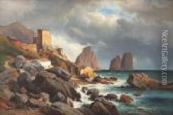 Capri Oil Painting - Alois Kirnig