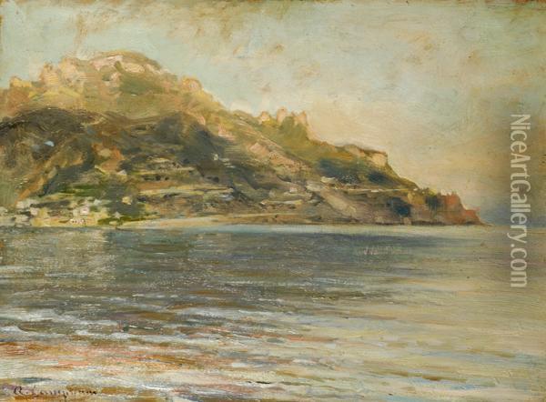 Golfo Di Napoli Oil Painting - Alceste Campriani