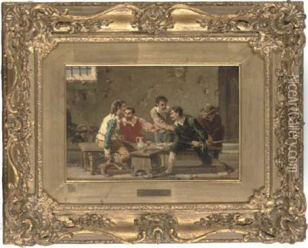 The Argument Oil Painting - Francesco Peluso