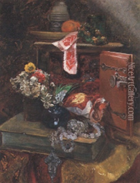 Stilleben Oil Painting - Hugo Charlemont