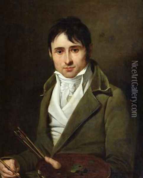Portrait of Jean-Victor Bertin 1775-1842 Oil Painting - Robert-Jacques-Francois-Faust Lefevre
