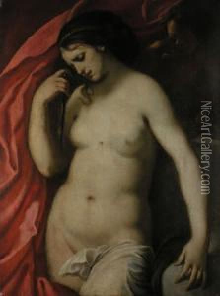 Lucretia Oil Painting - Francesco Furini