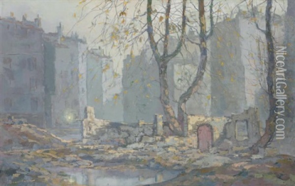 Matin Pluvieux Oil Painting - Eugene Brouillard