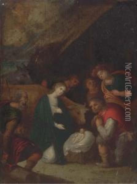 The Adoration Of The Shepherds Oil Painting - Joseph, The Younger Heintz