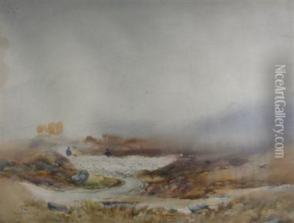 Morning Mist, Invernesshire Oil Painting - Thomas Marjoribanks Hay