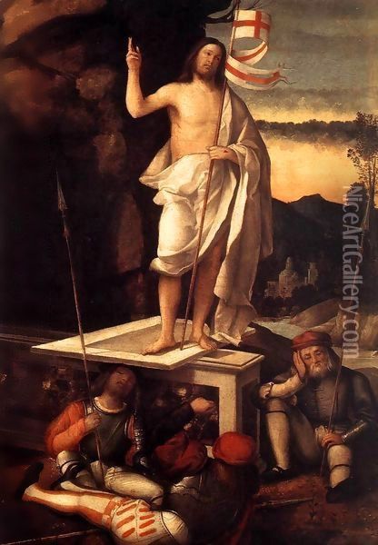 Resurrection of Christ Oil Painting - Marco Basaiti
