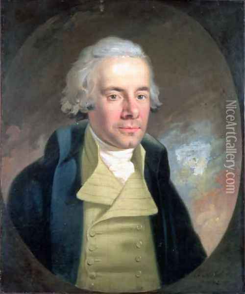 Portrait of William Wilberforce 1759-1833 Oil Painting - Anton Hickel