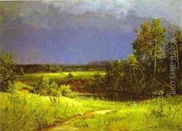 Gathering Storm 1884 Oil Painting - Ivan Shishkin