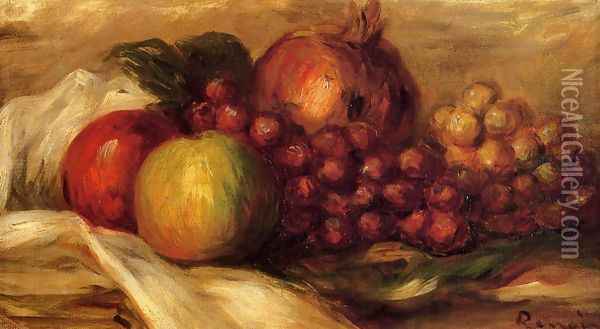 Still Life with Fruit III Oil Painting - Pierre Auguste Renoir