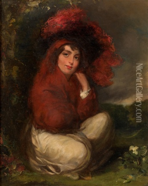 The Gypsy Girl Oil Painting - John Opie