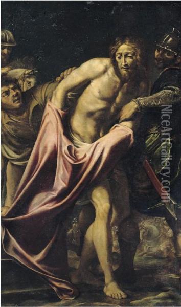 Cristo Spogliato, 1606 Ca. Oil Painting - Fabrizio Boschi