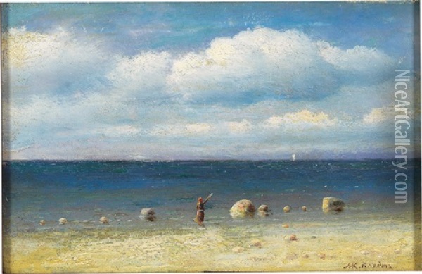 The Farewell Oil Painting - Mikhail Konstantinovich Klodt von Jurgensburg